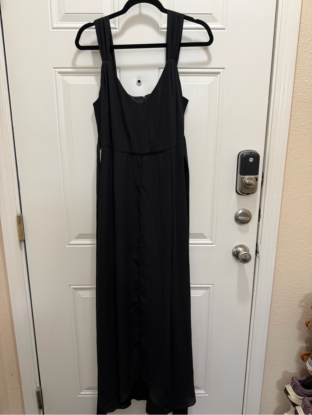 White House Black Market Black Maxi Dress with Wide Straps